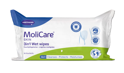 MoliCare® Skin 3in1 Wet wipes