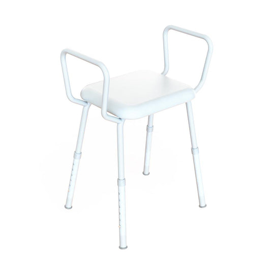 Shower Stool - Adjustable Height With Padded Seat image 0