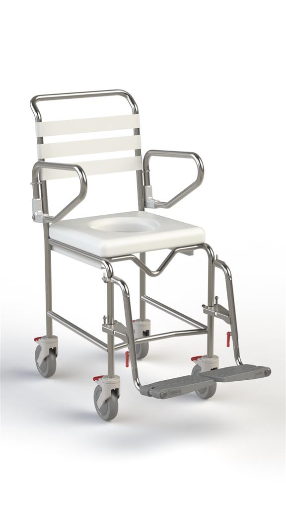 Shower Commode - A/Prop w Swing-Up Arms And Swing-Away Foot image 0