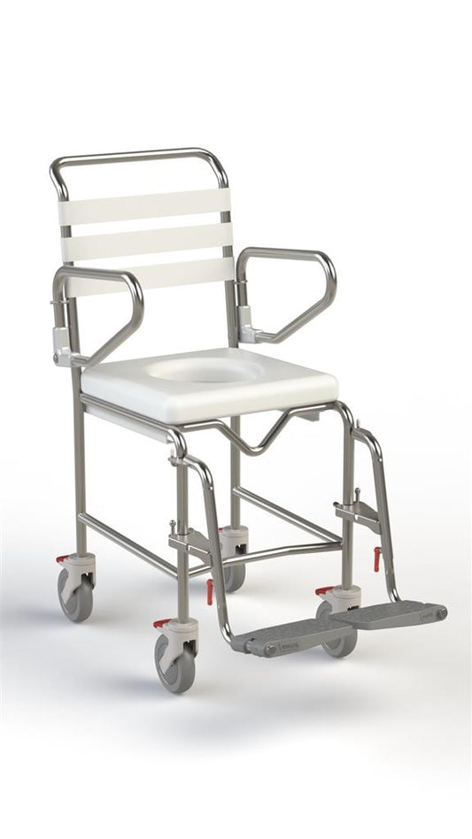 Shower Commode - A/Prop w Swing-Up Arms And Swing-Away Foot image 0