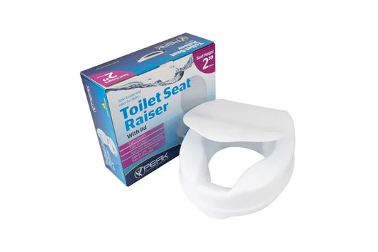 Toilet Seat Raiser 100Mm With Lid And Clips image 0