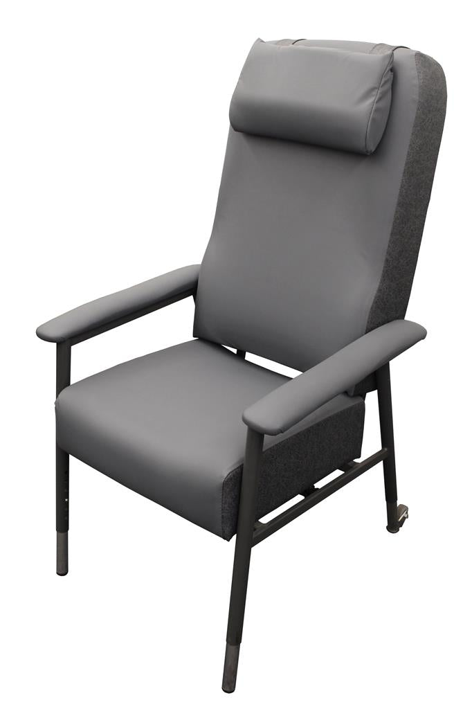Fusion High Back Pressure Chair Charcoal image 0