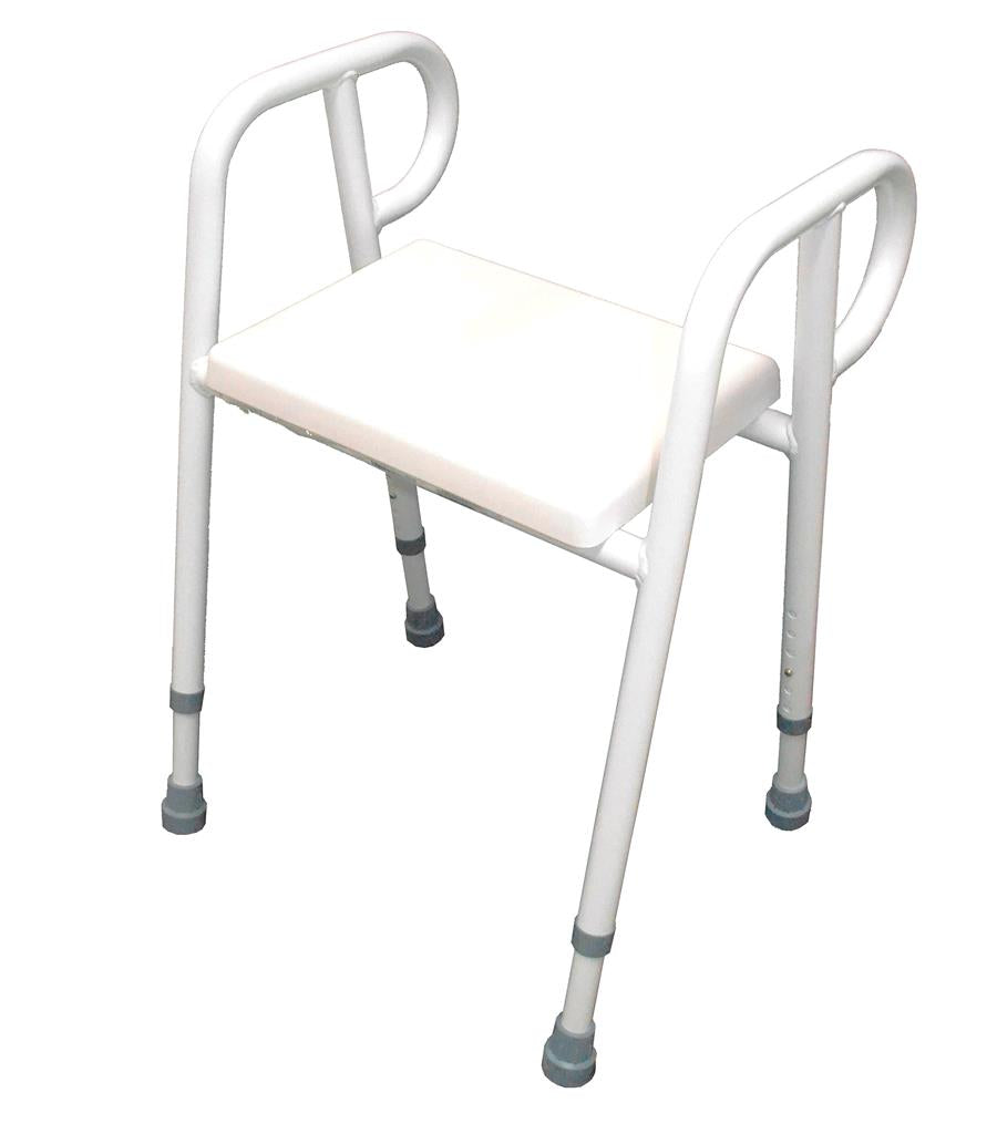 Shower Stool 52cm Wide With Pu Seat image 0