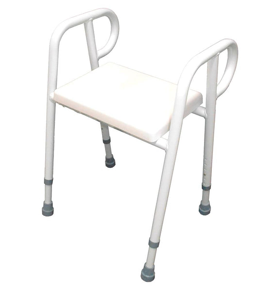 Shower Stool 52cm Wide With Pu Seat image 0