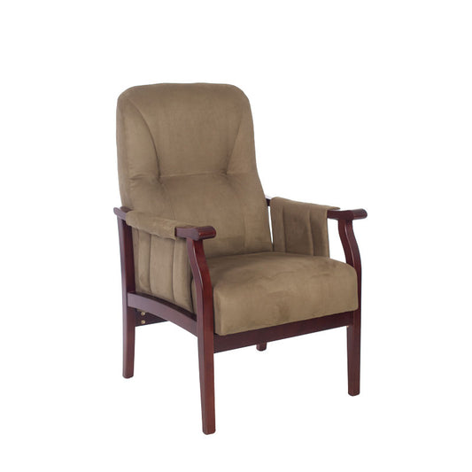 Churchill High Back Chair - Suede Moss image 0